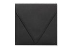 LUX 6 1/2 x 6 1/2 Square Contour Flap Envelopes, 50/Box, Midnight Black (1855-B-50)