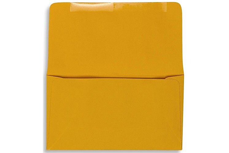 LUX 3 1/2" x 6" 6 1/4 24lbs. Remittance, Donation Envelopes, goldenrod yellow, 500/Pack