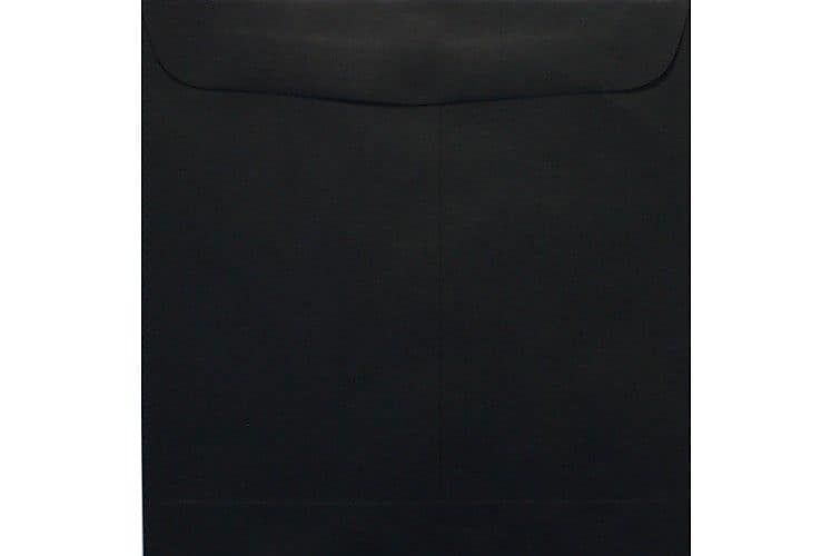 LUX 9 1/2 x 9 1/2 Square Envelopes 50/Box) 50/Box, Midnight Black (F-8595-B-50)