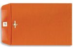 LUX Open End Clasp Envelopes, 9" x 12", Bright Orange, 100/Pack (92938-100)