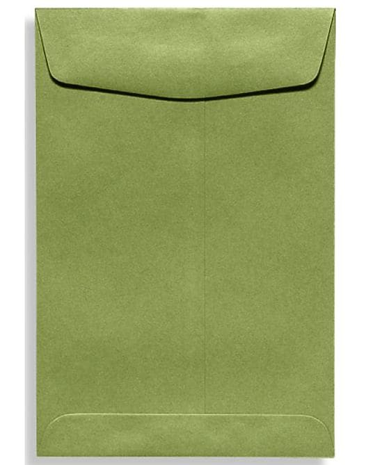 LUX 70lbs. 9" x 12" Open End Envelopes, Avocado Green, 1000/BX