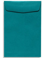 LUX 9" x 12" 70lbs. Open End Envelopes, Teal Blue, 50/Pack
