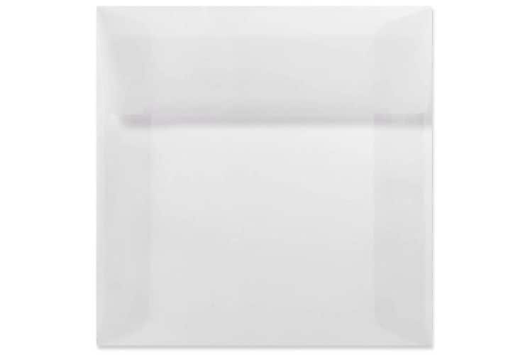 LUX 9 x 9 Square Envelopes, 50/Box, Clear Translucent (8585-50-50)