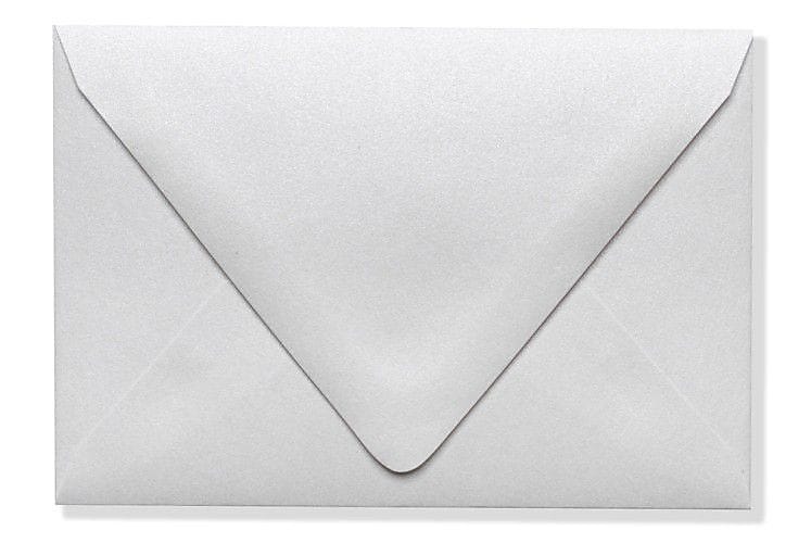 LUX A1 Contour Flap Envelopes (3 5/8 x 5 1/8) 50/Box, Crystal Metallic (1865-30-50)