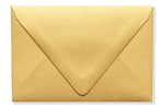 LUX A1 Contour Flap Envelopes (3 5/8 x 5 1/8) 50/Box, Gold Metallic (1865-07-50)