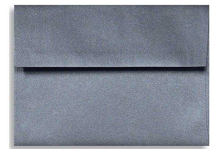 LUX A1 Invitation Envelopes (3 5/8 x 5 1/8) 50/Box, Anthracite Metallic (5365-15-50)