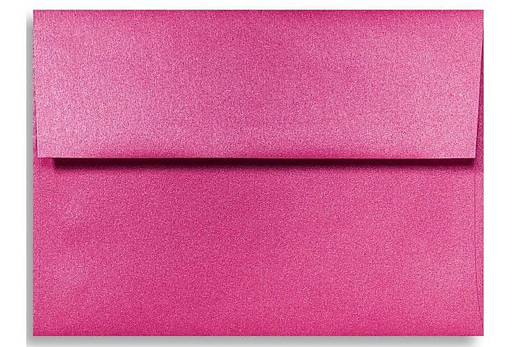 LUX A1 Invitation Envelopes (3 5/8 x 5 1/8) 50/Box, Azalea Metallic (5365-24-50)