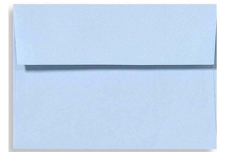 LUX A1 Invitation Envelopes (3 5/8 x 5 1/8) 50/Box, Baby Blue (EX4865-13-50)