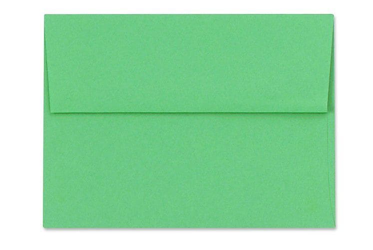 LUX A1 Invitation Envelopes (3 5/8 x 5 1/8) 50/Box, Holiday Green (FE4265-12-50)