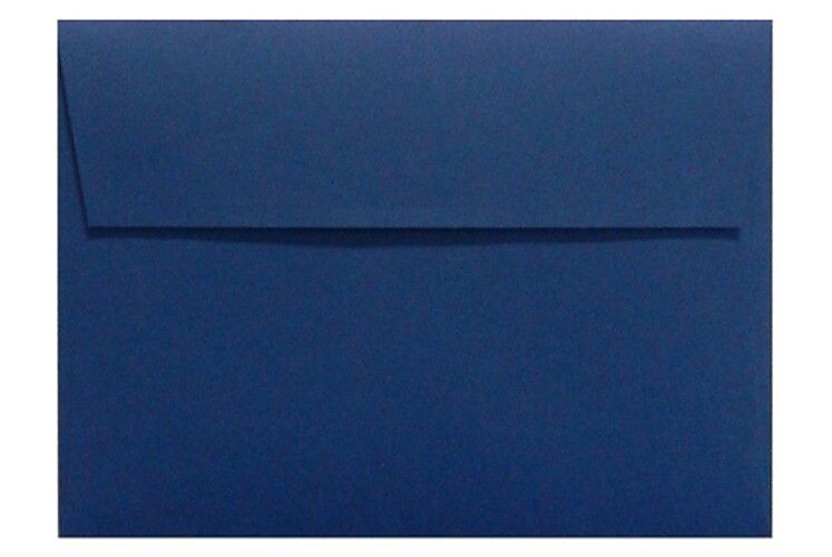 LUX A1 Invitation Envelopes (3 5/8 x 5 1/8) 50/Box, Navy (LUX-4865-103-50)