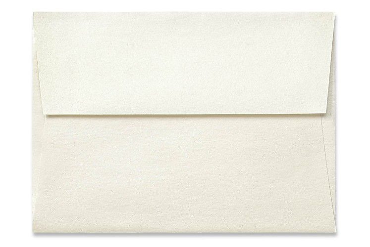 LUX 5 3/4" x 8 3/4" 80lbs. A9 Invitation Envelopes W/Peel & Press, Quartz Metallic, 50/Pack