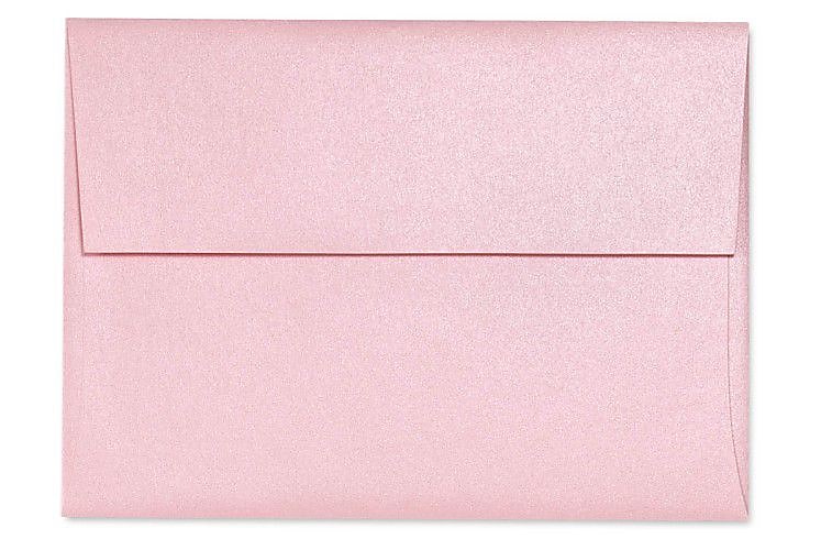 LUX A1 Invitation Envelopes (3 5/8 x 5 1/8) 50/Box, Rose Quartz Metallic (5365-04-50)