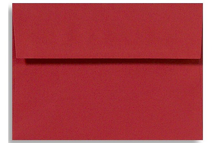 LUX A1 Invitation Envelopes (3 5/8 x 5 1/8) 50/Box, Ruby Red (EX4865-18-50)