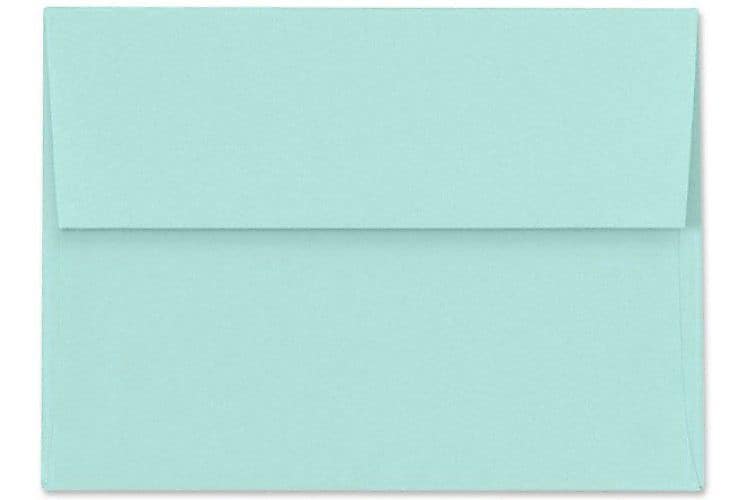 LUX A1 Invitation Envelopes (3 5/8 x 5 1/8) 50/Box, Seafoam (LUX-4865-113-50)