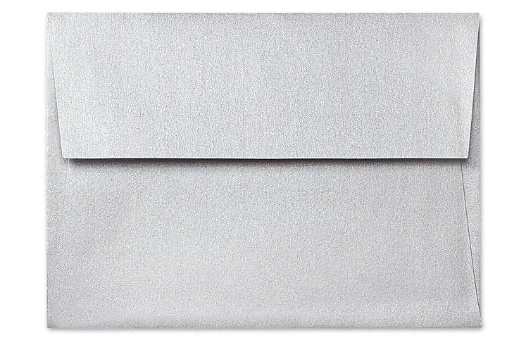 LUX A7 Invitation Envelopes (5 1/4 x 7 1/4) 250/Box, Silver Metallic (5380-06-250)