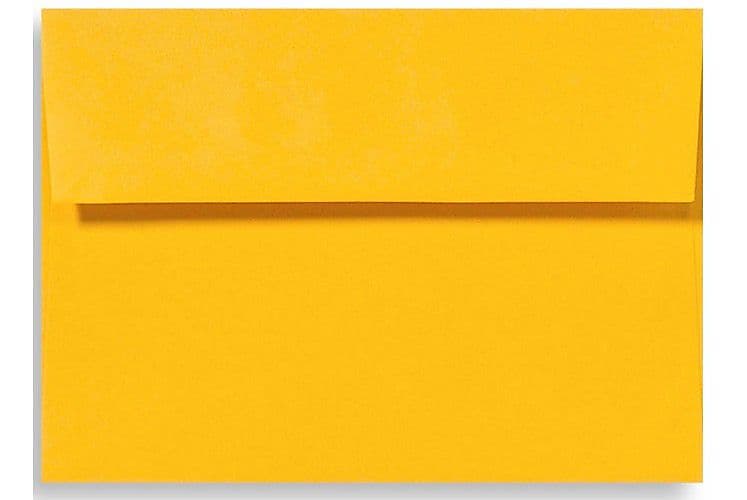LUX A1 Invitation Envelopes (3 5/8 x 5 1/8) 50/Box, Sunflower (EX4865-12-50)