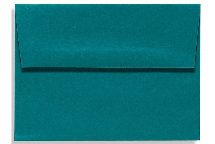 LUX A1 Invitation Envelopes (3 5/8 x 5 1/8) 50/Box, Teal (EX4865-25-50)