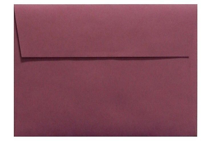 LUX A1 Invitation Envelopes (3 5/8 x 5 1/8) 50/Box, Vintage Plum (LUX-4865-104-50)