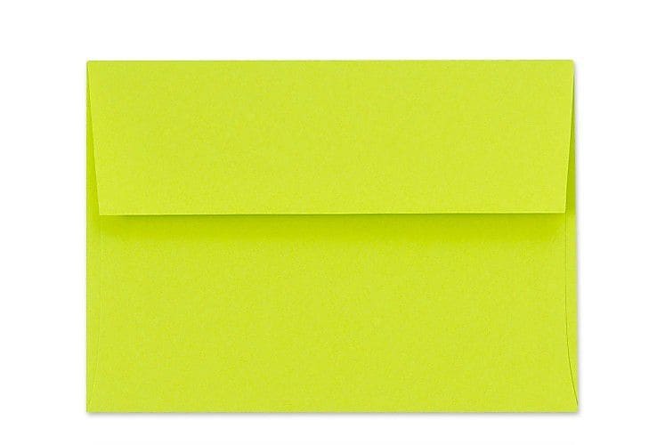 LUX A1 Invitation Envelopes (3 5/8 x 5 1/8) 50/Box, Wasabi (FE4865-22-50)