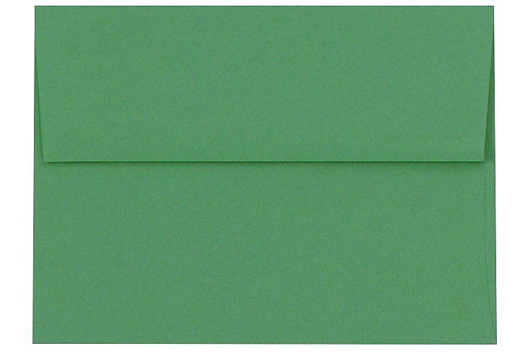 LUX A10 Invitation Envelopes (6 x 9 1/2) 50/Box, Holiday Green (67229-50)