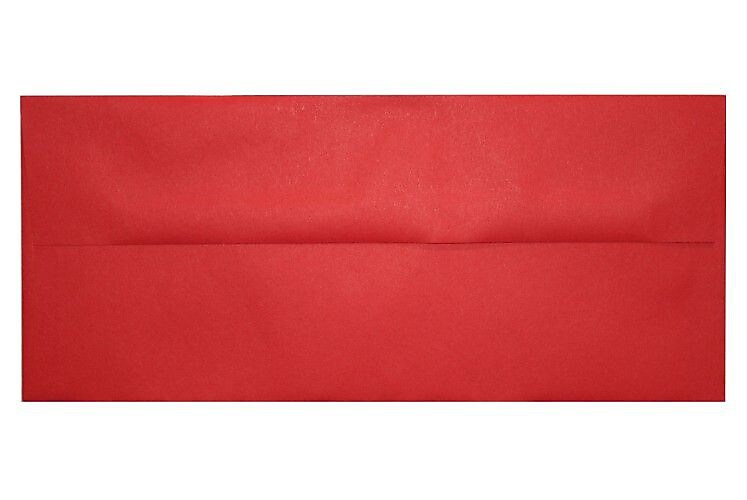 LUX A10 Invitation Envelopes (6 x 9 1/2) 50/Box, Holiday Red (67153-50)