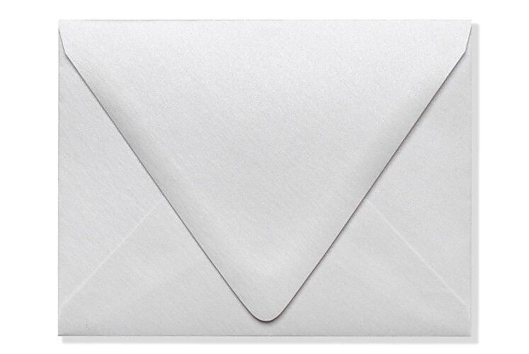 LUX A2 Contour Flap Envelopes, 50/Box, Crystal Metallic (1870-30-50)