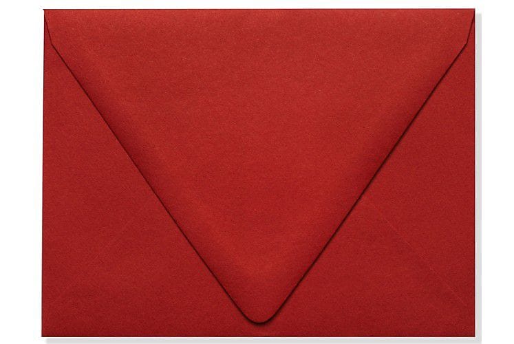 LUX A2 Contour Flap Envelopes, 250/Box, Ruby Red (EX-1870-18-250)