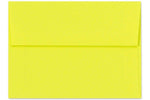 LUX 4 3/8" x 5 3/4" 80lbs. Vellum A2 Invitation Envelopes W/Peel & Press, Citrus Yellow