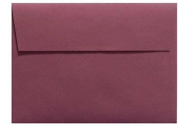 LUX 80lbs. 4 3/8" x 5 3/4" A2 RSVP, Invitation Envelopes W/Peel & Press, Vintage Plum Purple, 250BX