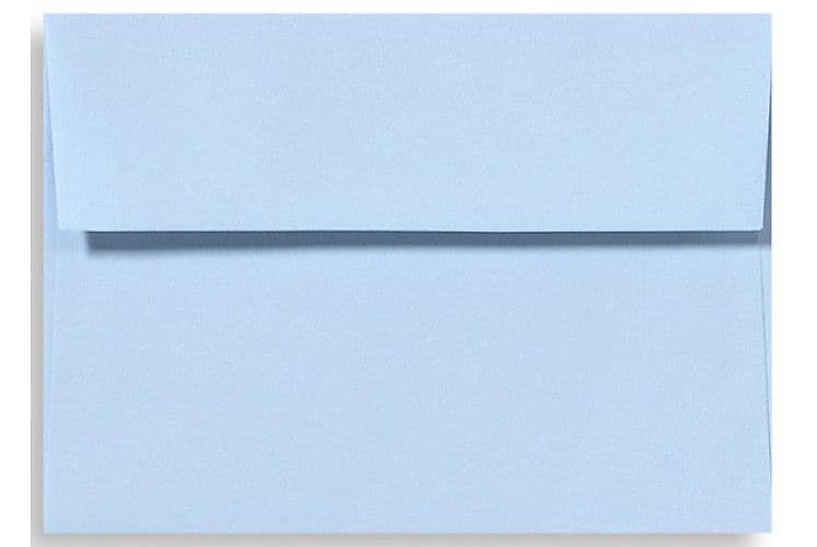 LUX A4 Invitation Envelopes (4 1/4 x 6 1/4) 50/Box, Baby Blue (LUX-4872-13-50)