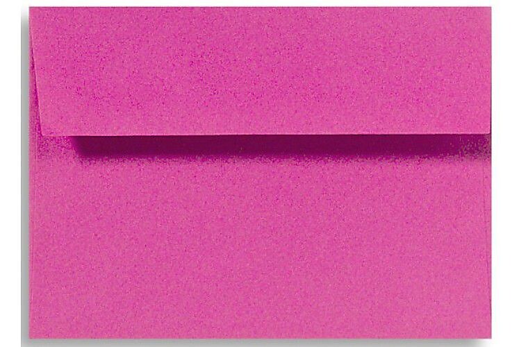 LUX A4 Invitation Envelopes (4 1/4 x 6 1/4) 50/Box, Magenta (LUX-4872-10-50)