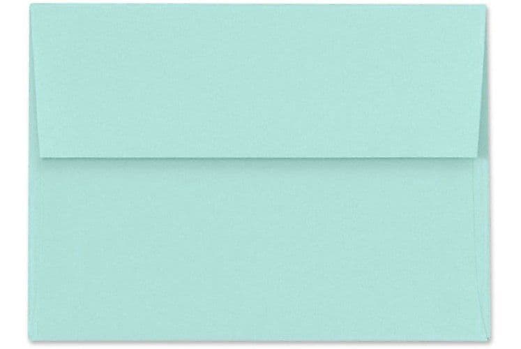 LUX A4 Invitation Envelopes (4 1/4 x 6 1/4) 50/Box, Seafoam (LUX-4872-113-50)