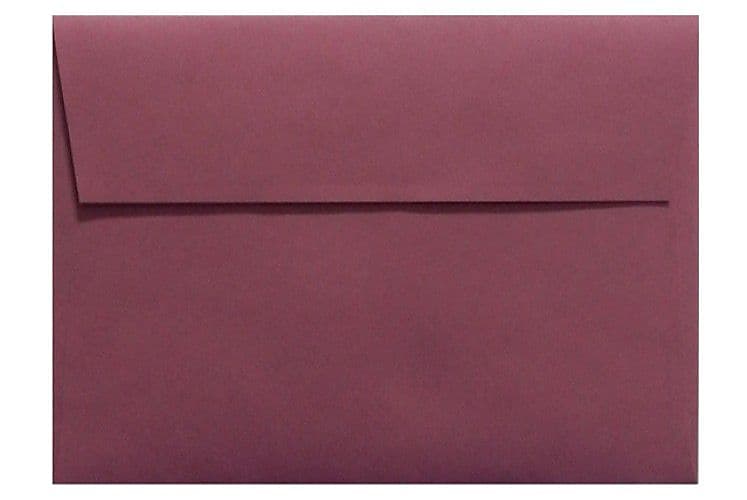 LUX A4 Invitation Envelopes (4 1/4 x 6 1/4) 50/Box, Vintage Plum (LUX-4872-104-50)