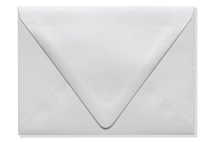 LUX A6 Contour Flap Envelopes (4 3/4 x 6 1/2) 50/Box, Crystal Metallic (1875-30-50)