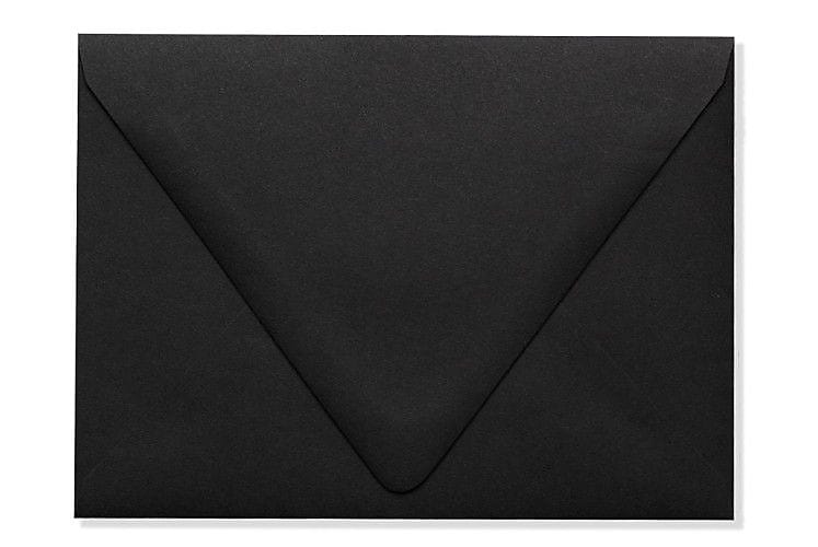 LUX A6 Contour Flap Envelopes (4 3/4 x 6 1/2) 50/Box, Midnight Black (1875-B-50)