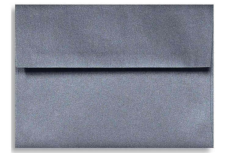 LUX A6 Invitation Envelopes (4 3/4 x 6 1/2) 50/Box, Anthracite Metallic (5375-15-50)