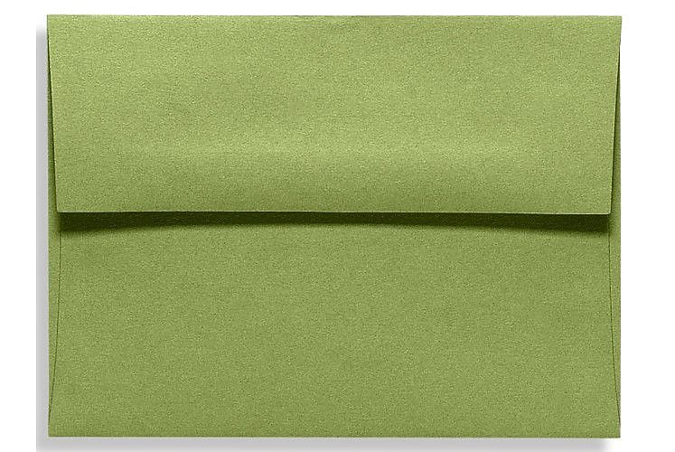LUX A6 Invitation Envelopes (4 3/4 x 6 1/2) 50/Box, Avocado (EX4875-27-50)