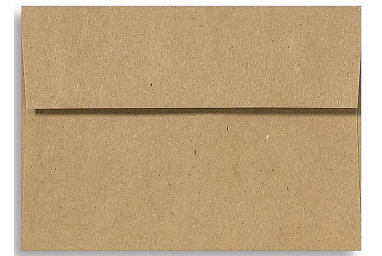 LUX A6 Invitation Envelopes (4 3/4 x 6 1/2) 50/Box, Grocery Bag (4875-GB-50)