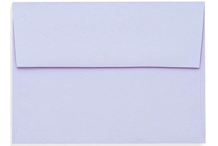 LUX A6 Invitation Envelopes (4 3/4 x 6 1/2) 50/Box, Lilac (SH4275-05-50)