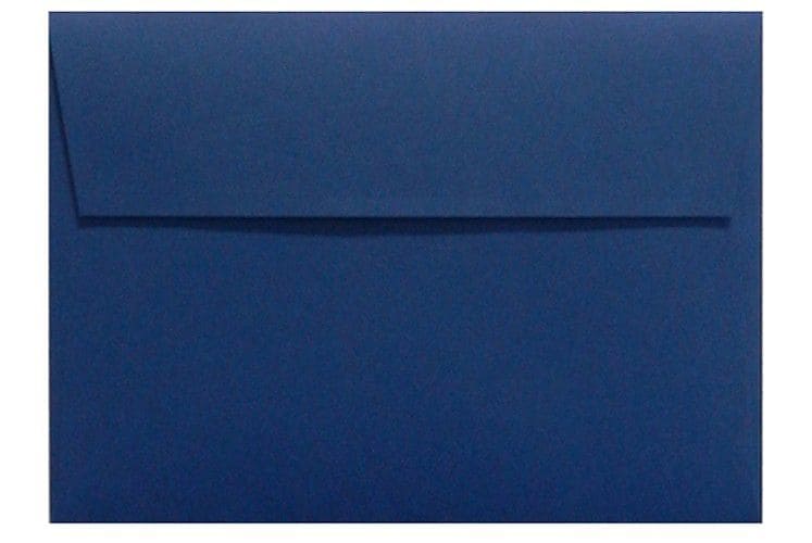LUX A6 Invitation Envelopes (4 3/4 x 6 1/2) 50/Box, Navy (LUX-4875-103-50)