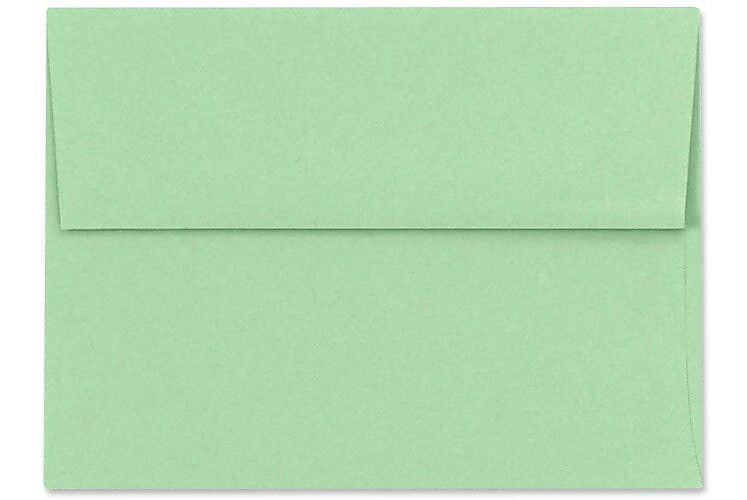 LUX A6 Invitation Envelopes (4 3/4 x 6 1/2) 50/Box, Pastel Green (SH4275-04-50)