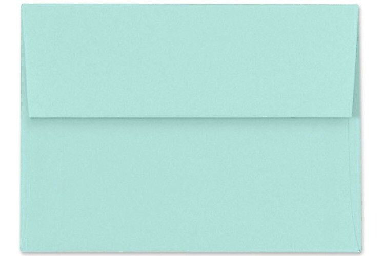 LUX A6 Invitation Envelopes (4 3/4 x 6 1/2) 50/Box, Seafoam (LUX-4875-113-50)