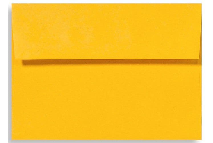 LUX A6 Invitation Envelopes (4 3/4 x 6 1/2) 50/Box, Sunflower (EX4875-12-50)
