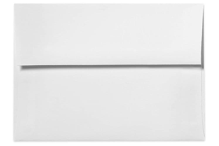 LUX A7 Invitation Envelopes (5 1/4 x 7 1/4) 50/Box, 24lb. Bright White (72940-50)