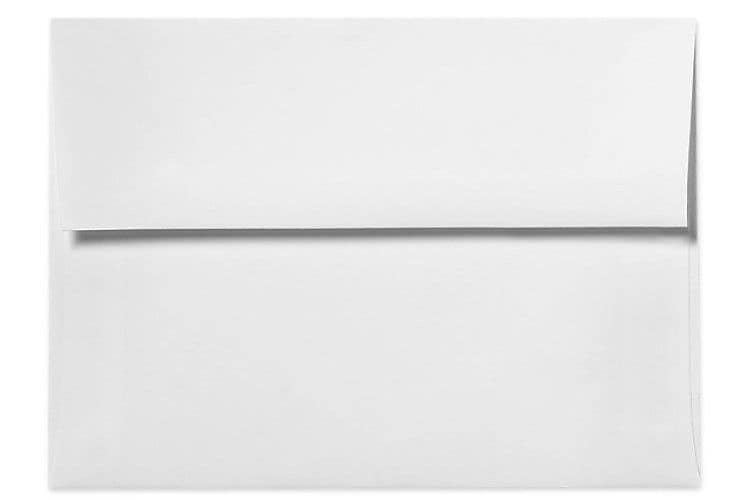 LUX A7 Invitation Envelopes (5 1/4 x 7 1/4) 50/Box, 70lb. Bright White (20677-50)