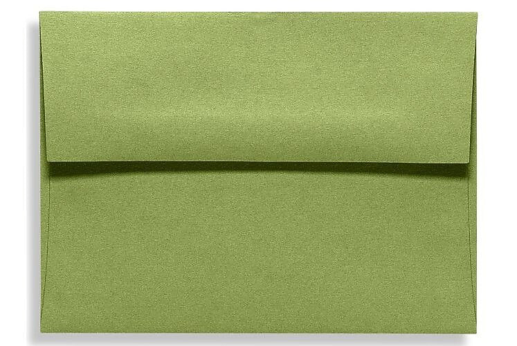 LUX A7 Invitation Envelopes (5 1/4 x 7 1/4) 500/Box, Avocado (EX4880-27-500)