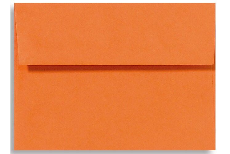 LUX A7 Invitation Envelopes (5 1/4 x 7 1/4) 500/Box, Mandarin (EX4880-11-500)