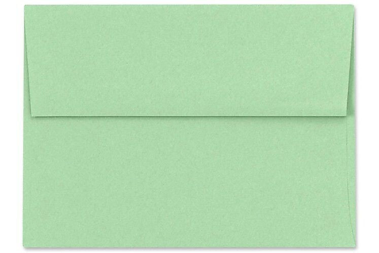LUX A7 Invitation Envelopes (5 1/4 x 7 1/4) 50/Box, Pastel Green (SH4280-04-50)