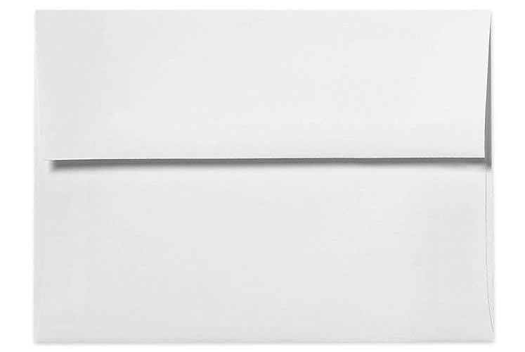 LUX A8 Invitation Envelopes (5 1/2 x 8 1/8) 50/Box, 80lb. Bright White (FE4585-05-50)