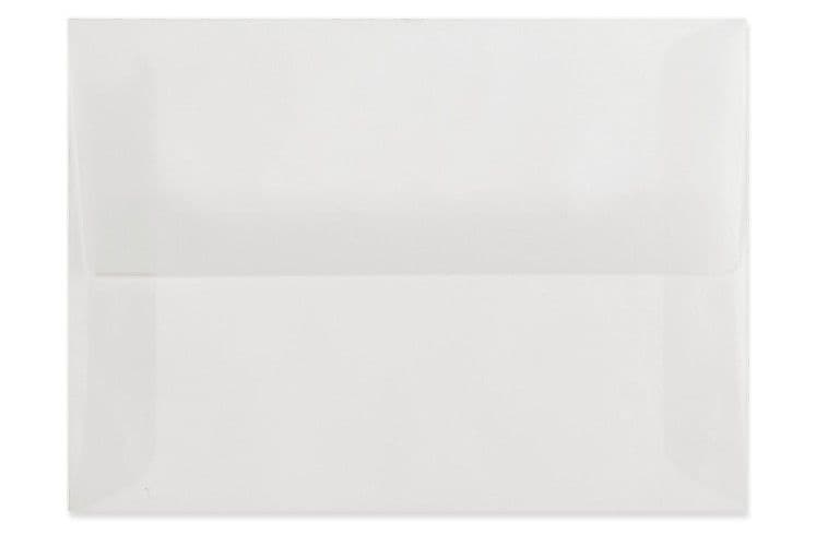 LUX A8 Invitation Envelopes (5 1/2 x 8 1/8) 50/Box, Clear Translucent (4885-00-50)